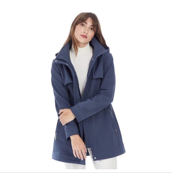 Nine West Soft Shell All Season JacketColor: Blue Steel, Size: LARGE (EUC) - Picture 6 of 12